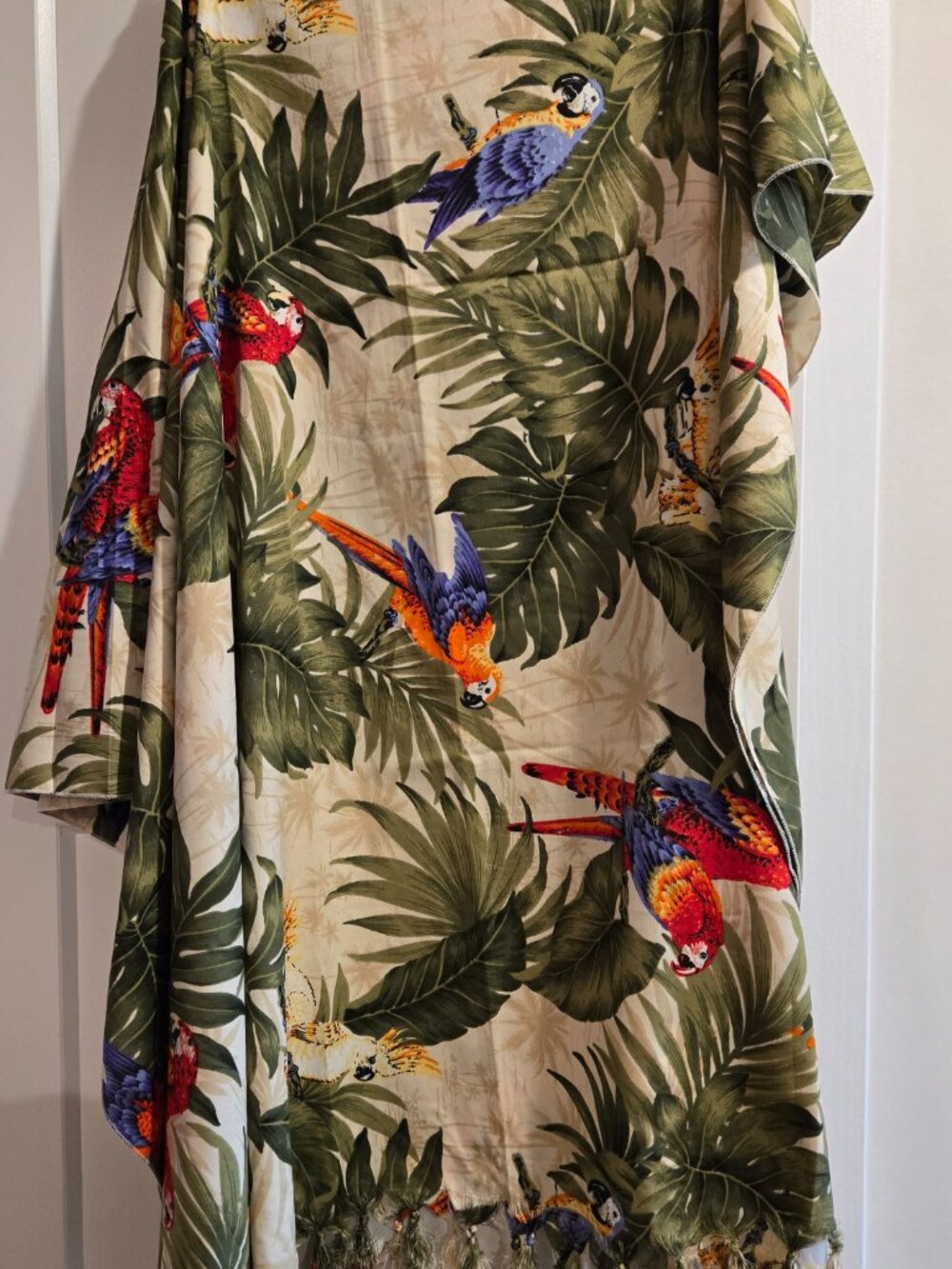 Caribbean Beach Cover-Up Wrap + Shell Necklace Bundle |Tropical Vacation Set NEW